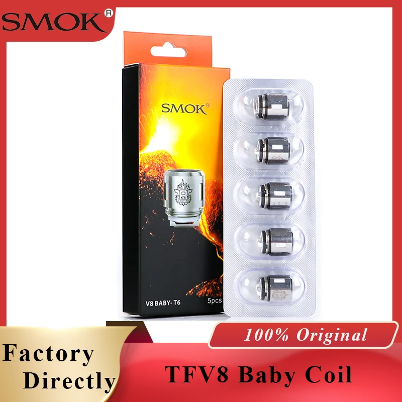 Smok TFV8, детская катушка, головка V8, детский T8 T6 X4 Q2 Q4 M2, ядро для TFV8, большой детский бак V12, детский Принц, танк, Vape, аксессуары