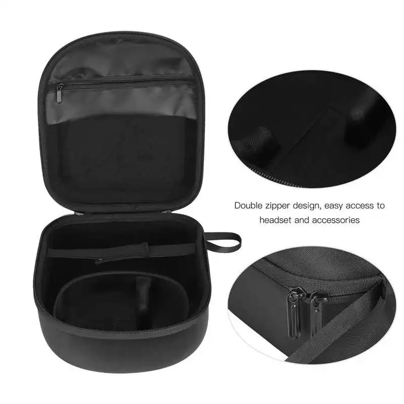 

plastic containers for food storage kitchen items VR Glasses Storage Bag Black EVA Headset Controller ScratchResistant