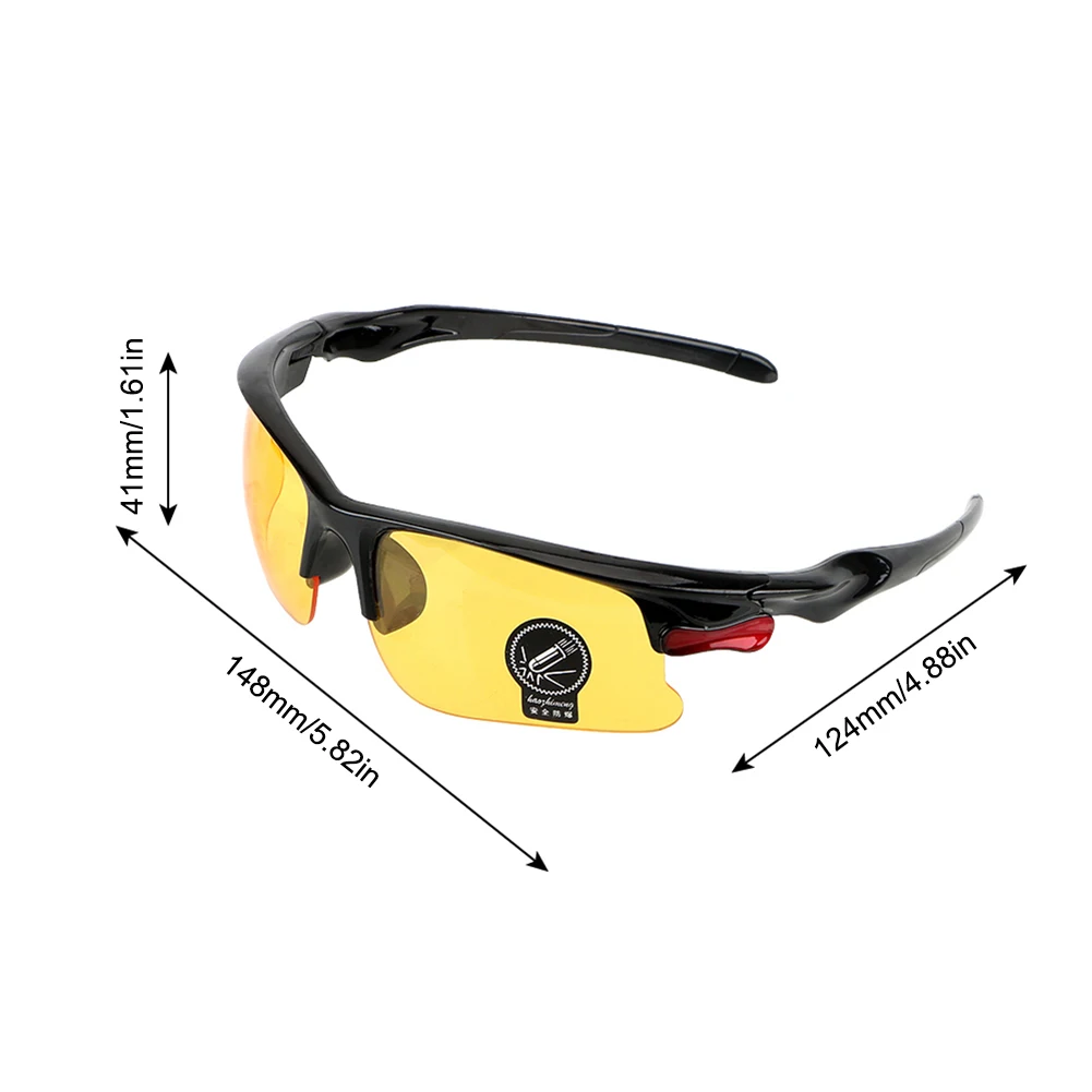 

2021 New Sunglasses Outdoor Sports Riding Night Vision Glasses Motorcycle Goggles Cycling Ski Eyeglasses for Men Women Eyewear
