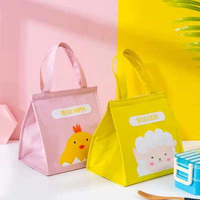 

Cartoon Waterproof Lunch Bag Food Cooler Box Child Bento Thermal Pouch Camping Picnic Fruit Drink Snack Fresh-Keeping Package