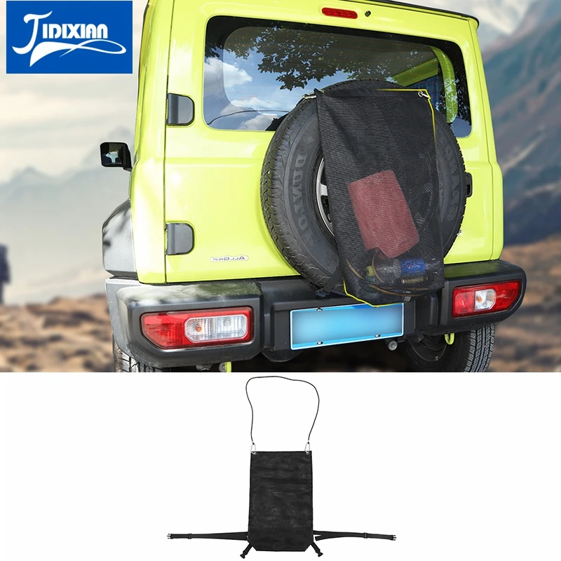 

JIDIXIAN Stowing Tidying for Suzuki Jimny JB74 Car Rear Spare Tire Garbage Storage Bag for Suzuki Jimny 2019-2020 Accessories
