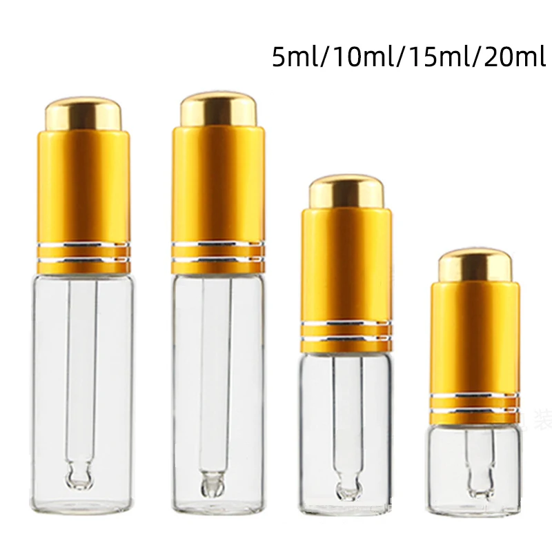 Стеклянные бутылки для эфирного масла 20 шт./лот 5 мл 10 15 флаконы с пипетками