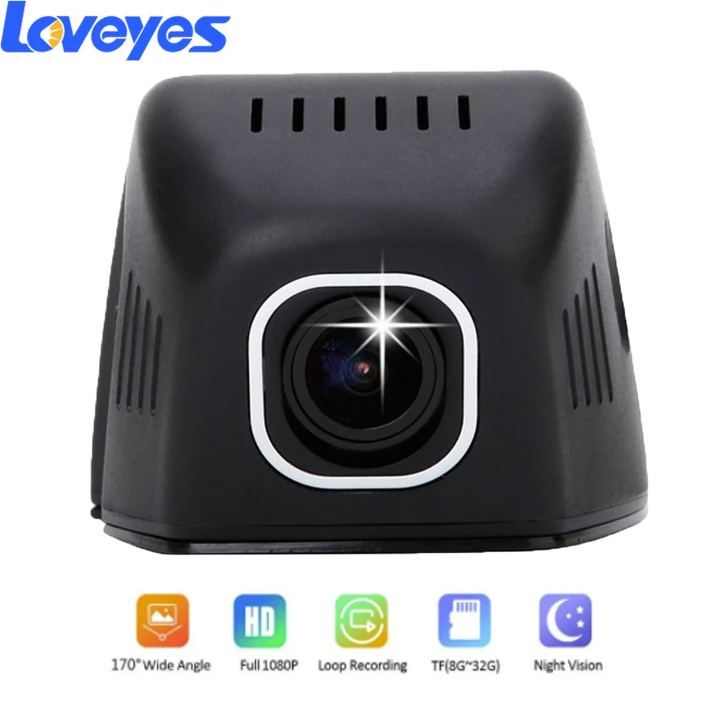 HD 1080P видеорегистратор Портативный мини Автомобильный Мобильный Wi-Fi циклическая