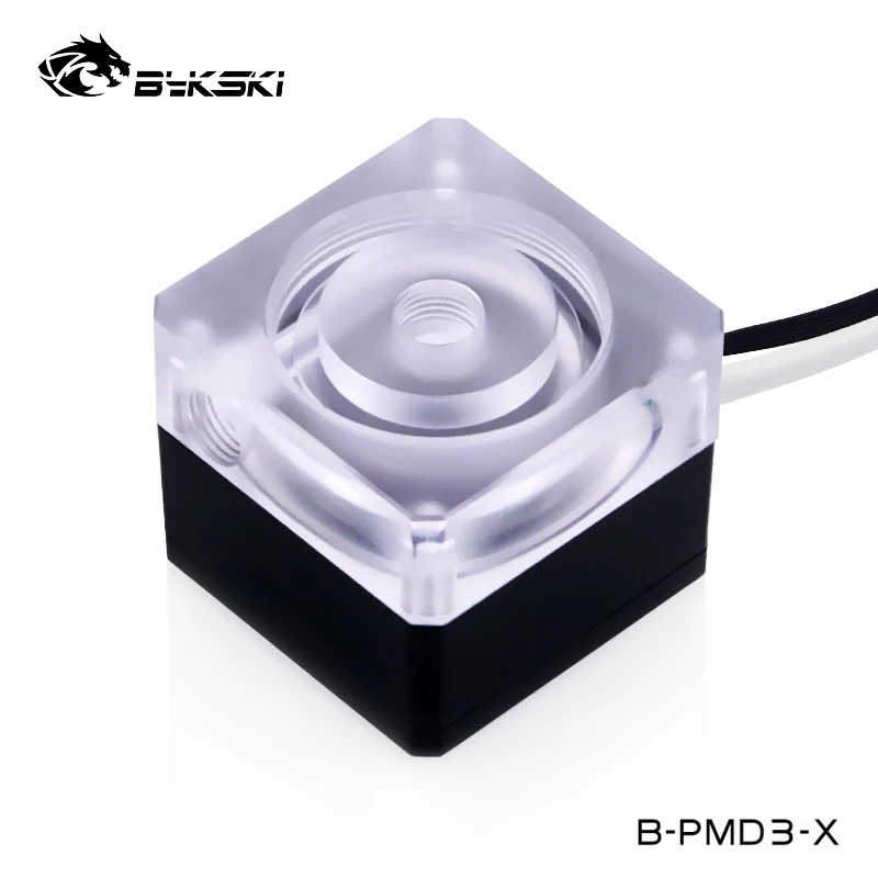 

Bykski Black Water Cooling DDC Pump 6 Meters lift 5000rpm 600L/H Flow Rate 12V /15W/PMW Speed,Molex Header,B-PMD3-X