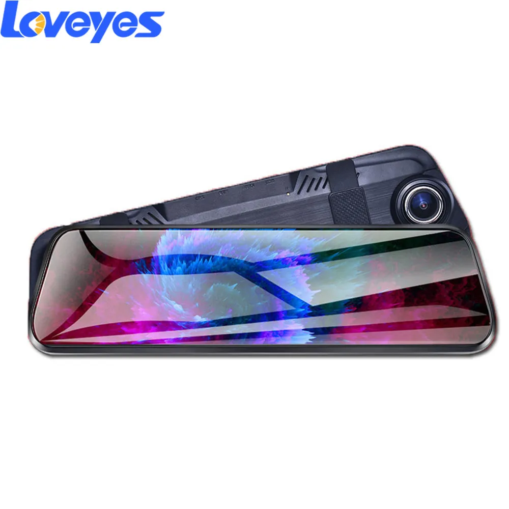 10 дюймовый полноэкранный медиа рекордер 1080P автомобильный зеркальный