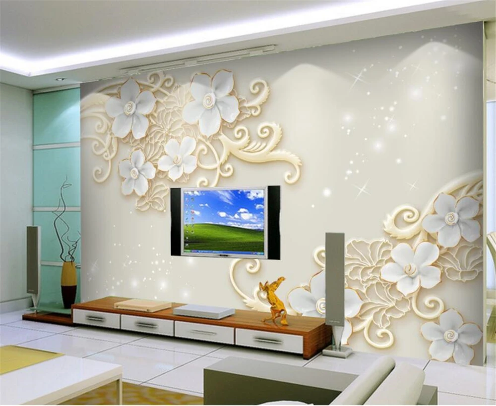 Большой заказ обоев с изображением ледяного сердца нефрита кости Европейский