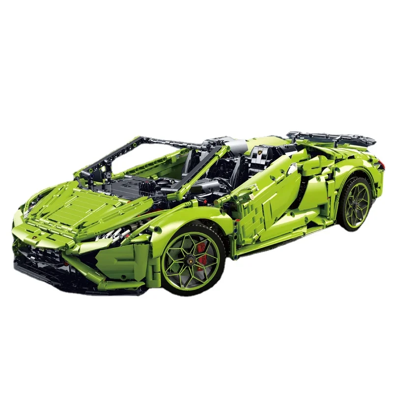 Зелёный Супер спортивный автомобиль модифицированный блок питания модель