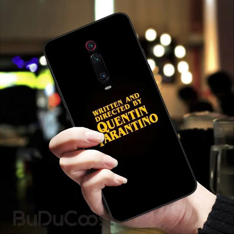 

Written Directed Quentin Tarantino Coque Shell Phone Case for Xiaomi Redmi note 8 pro note9 pro for Redmi Note5 7 Note6Pro