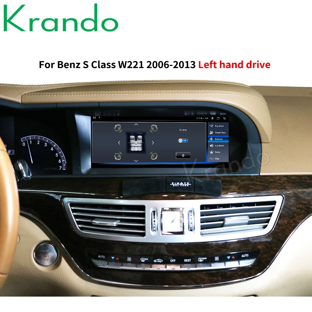 Автомагнитола Krando Android 10 0 25 дюйма dvd навигация для Mercedes BENZ S W221 W216 CL 2005 2013
