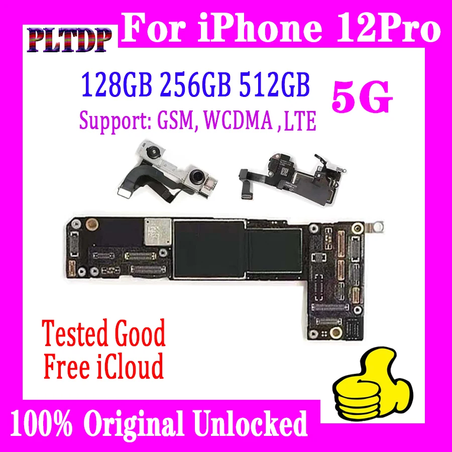 

Полностью протестированная оригинальная материнская плата для iPhone 12 Pro с/без идентификатора лица, для iPhone 12 PRO, логическая плата, разблокиро...