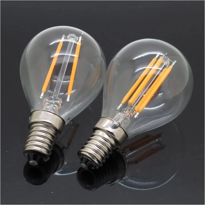 Лампада E27 светодиодный нити светильник Диммируемый стеклянный лампы 220V Edison