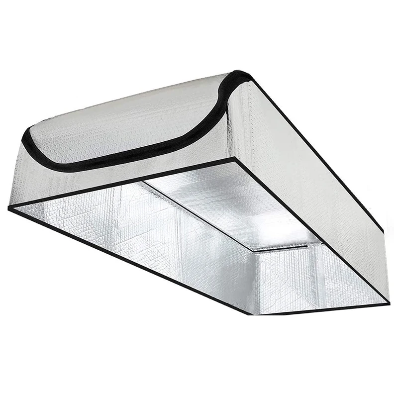 

Aluminum foil sunshade, dust-proof and heat-insulating attic stair heat shield