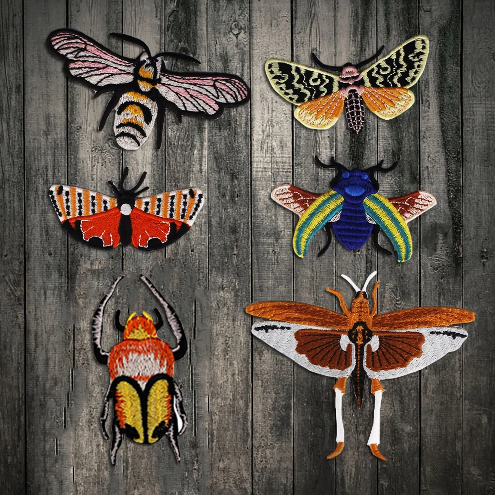 1 Набор/6 шт. нашивки с бабочками для одежды аппликацией рубашки сумки куртки
