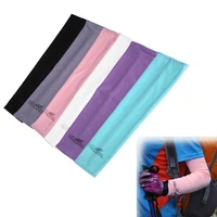 1 pair unisex cooling arm sleeves cover cycling running uv sun bike spandex polyurethane nylon outdoor sports safety arm warmers