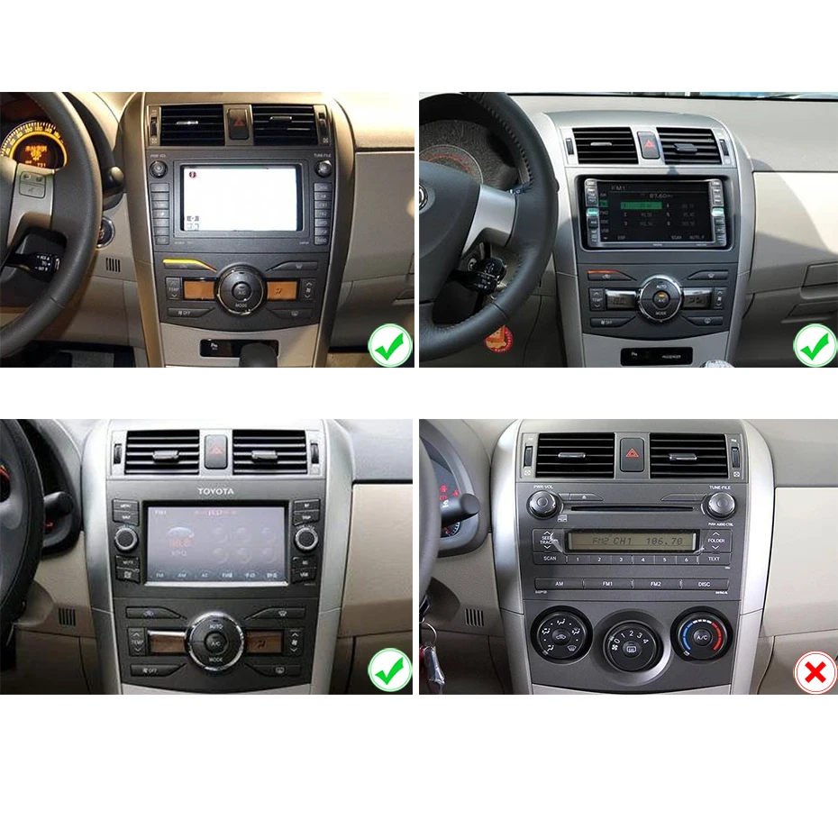 4G+ 64G 8 CORE 2 din Android 9,0 автомобильный dvd-плеер gps для Toyota Corolla 2007 2008 2009 2010 2011 Автомобильный Радио стерео usb obd2 dvr dab