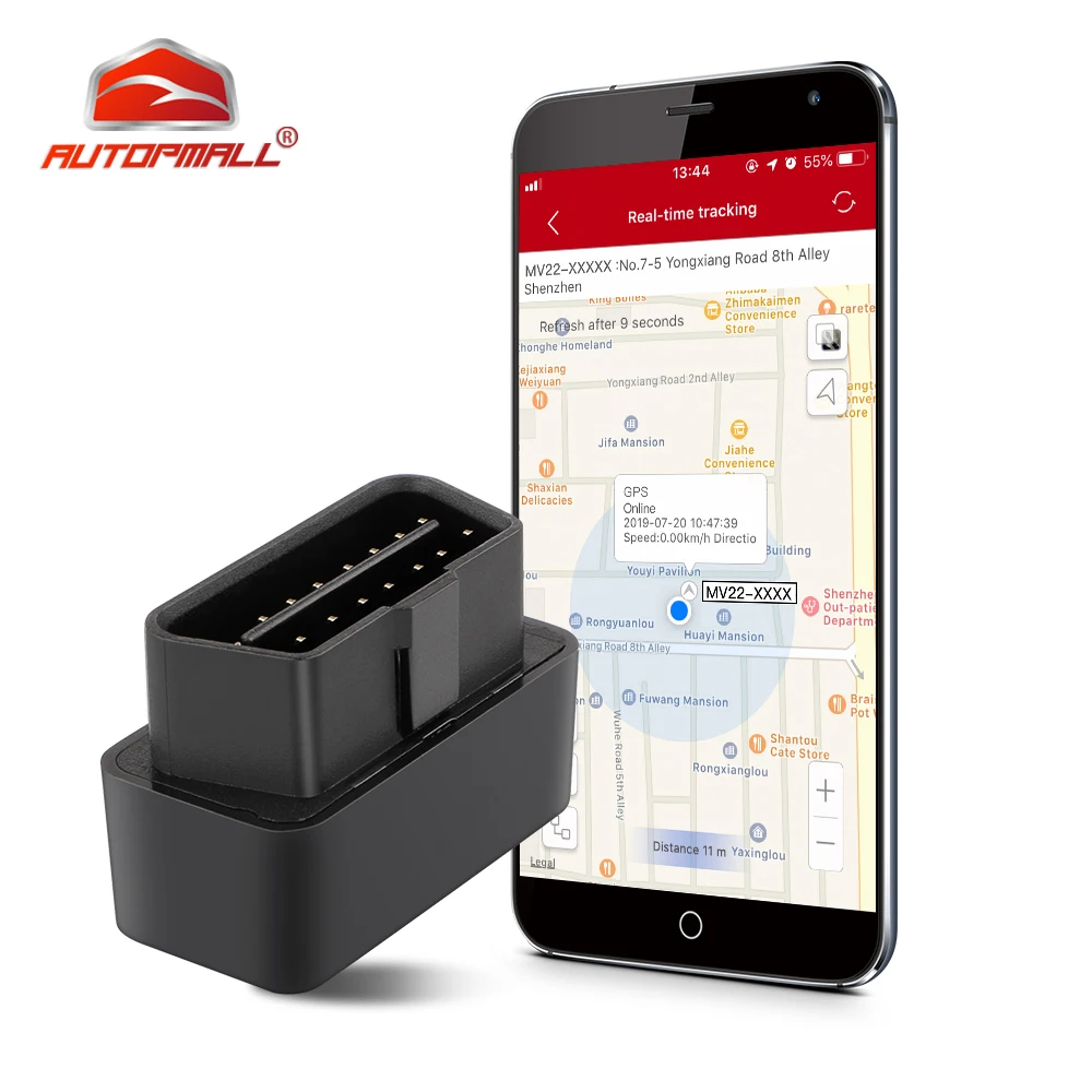 OBD Car GPS Tracker Plug-out Alarm Mini Plug &amp Play Vehicle Geo-fence Locator Free Web APP | Автомобили и мотоциклы