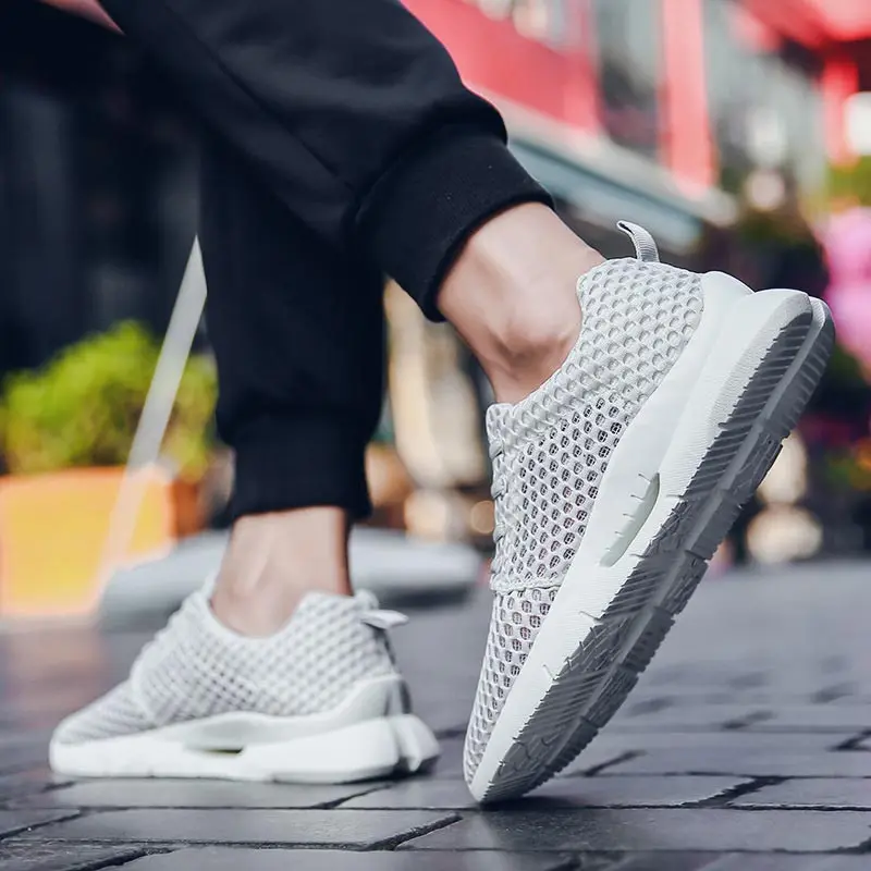 Кроссовки мужские легкие дышащие повседневная обувь для пар большие размеры |