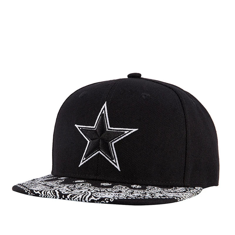 

Top Fashion Adult Baseball Caps Boys Star Cap Adjustable Colors Black Summer Hat