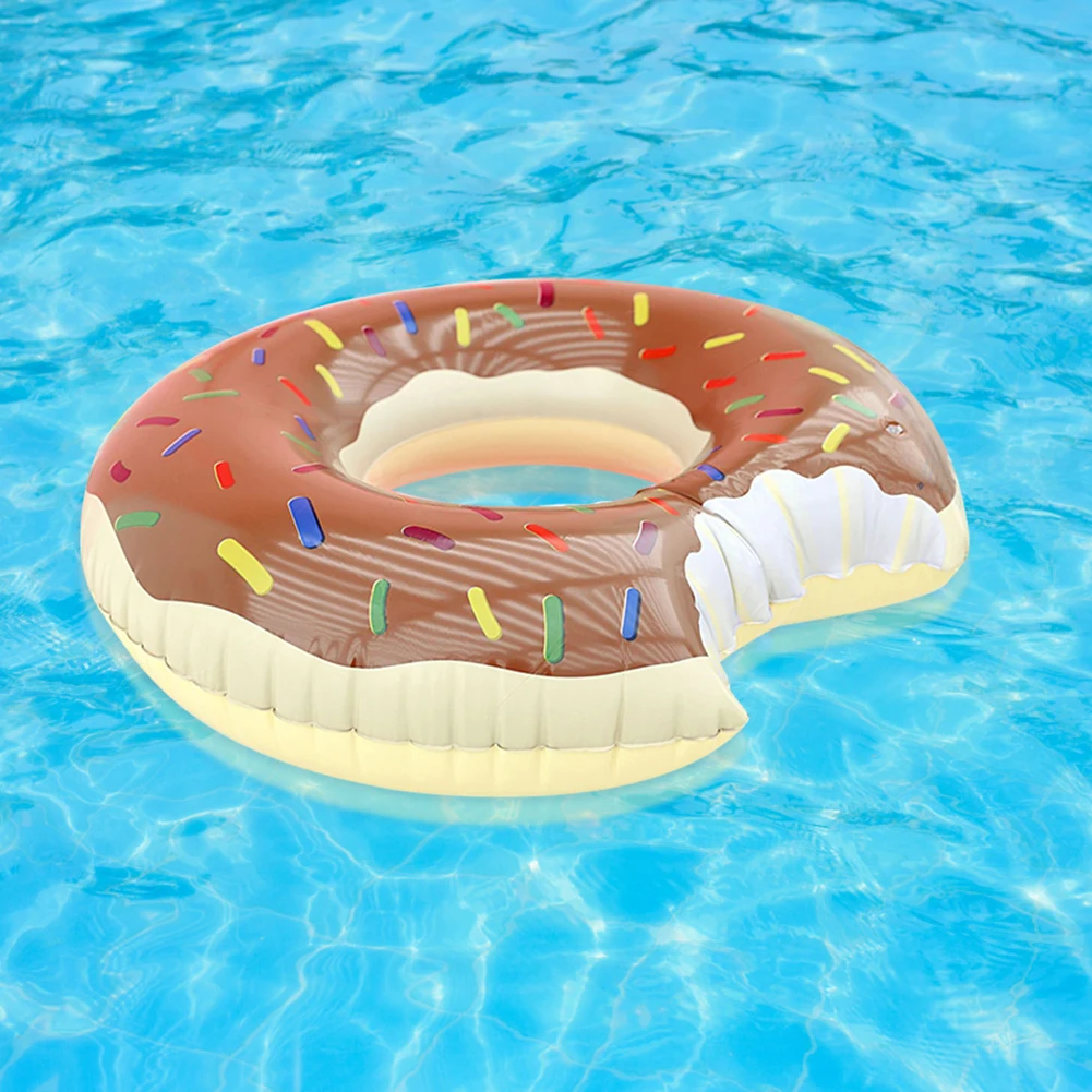 

Summer party water toy buoy mattress thickening summer floating toy ring outdoor activities inflatable donut swimming ring toy