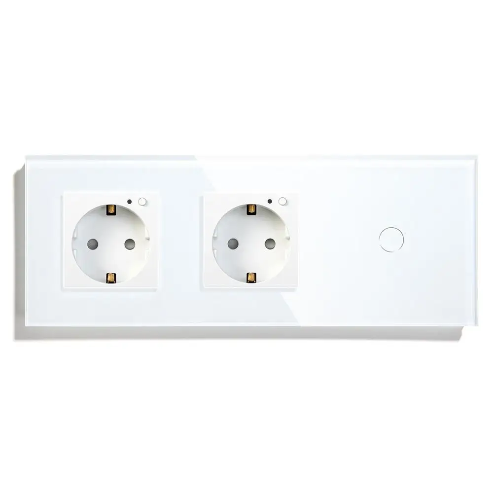 Евророзетка BSEED с Wi Fi 1 клавиша канал переключатель управления Alexa Google Tuya Белой и