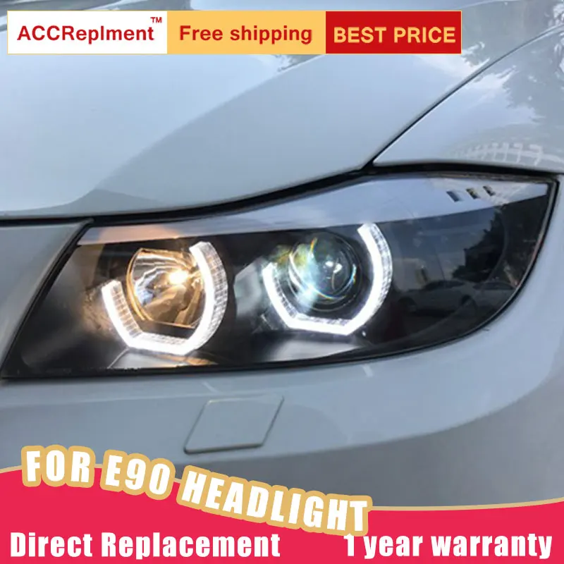 2 шт. светодиодный ные фары для BMW 3 серии E90 2005-2015 Автомобильные ангельские глазки
