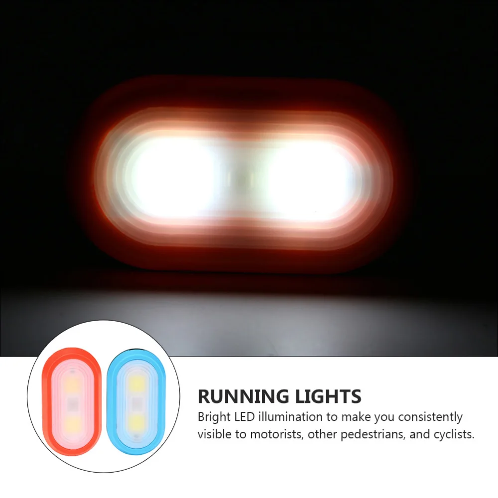 

2pcs Night Running Pocket Lights Backpack Light (Red, Blue, without Battery)