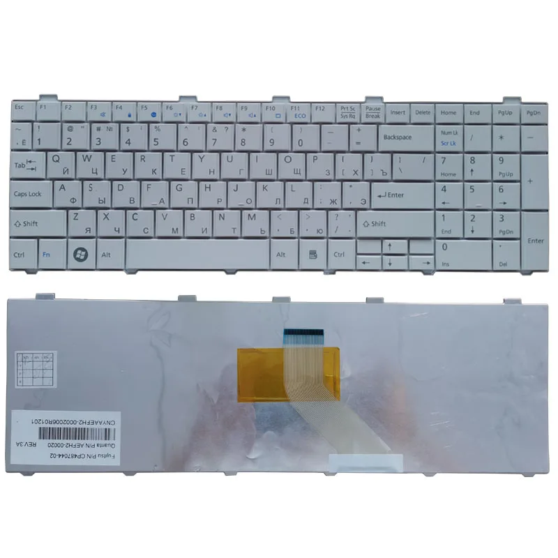 Новая русская клавиатура для ноутбука Fujitsu Lifebook AH530 AH531 NH751 A530 A531|russian laptop keyboard|ru