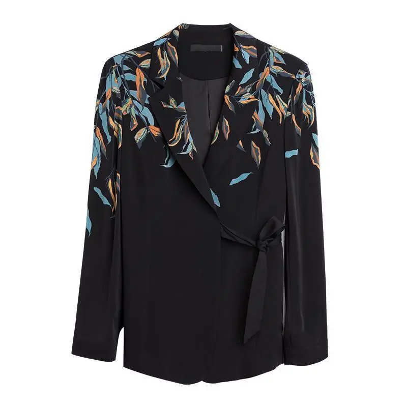 

Women Blazers and Jackets Designer Print Plus Size Blazer Women Loose Fashion Spring Autumn Black Jacket Women