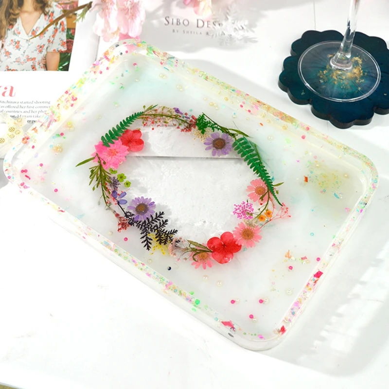 

DIY Crafts Container Epoxy Resin Mold Cube Storage Box Casting Silicone Mould 85LF