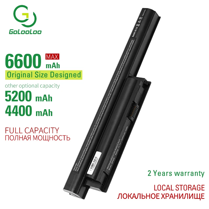 

6600MAh 6 Cells Laptop Battery For Sony Vaio bps26 VGP-BPL26 VGP-BPS26 VGP-BPS26A SVE14A SVE15 SVE17 VPC-CA VPC-CB VPC-EG VPC-EH