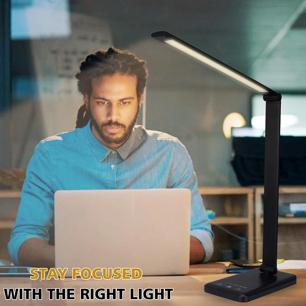 Приглушаемая Настольная лампа с сенсорным управлением USB светодиодный