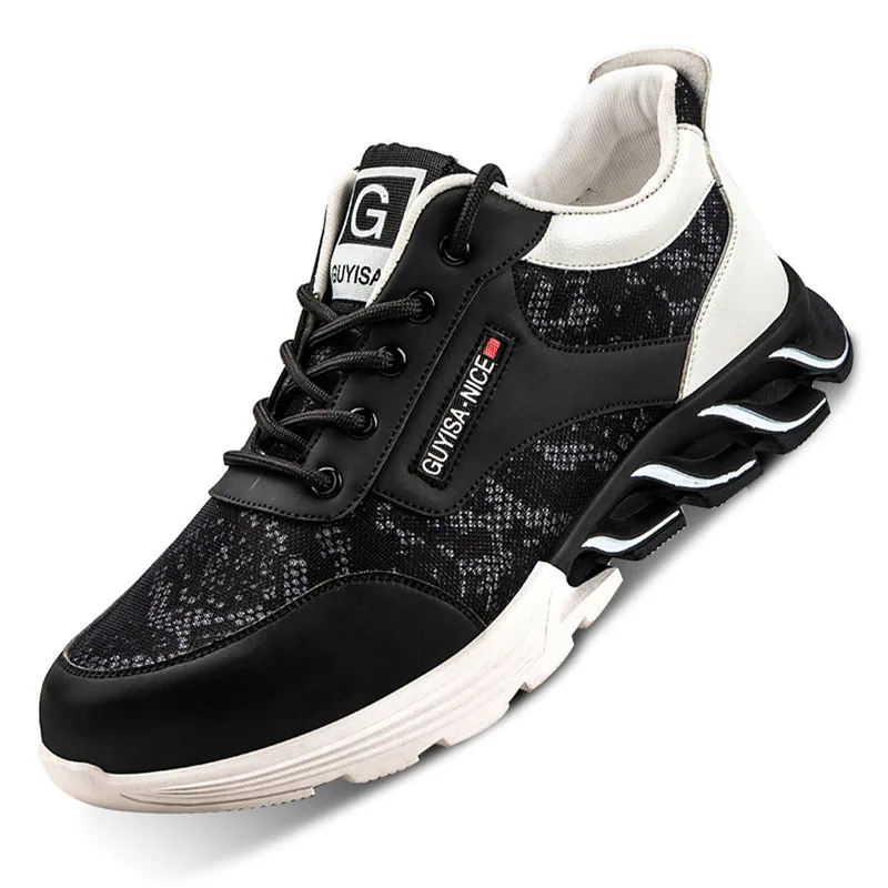 Мужские защитные ботинки со стальным носком повседневные мужские рабочая