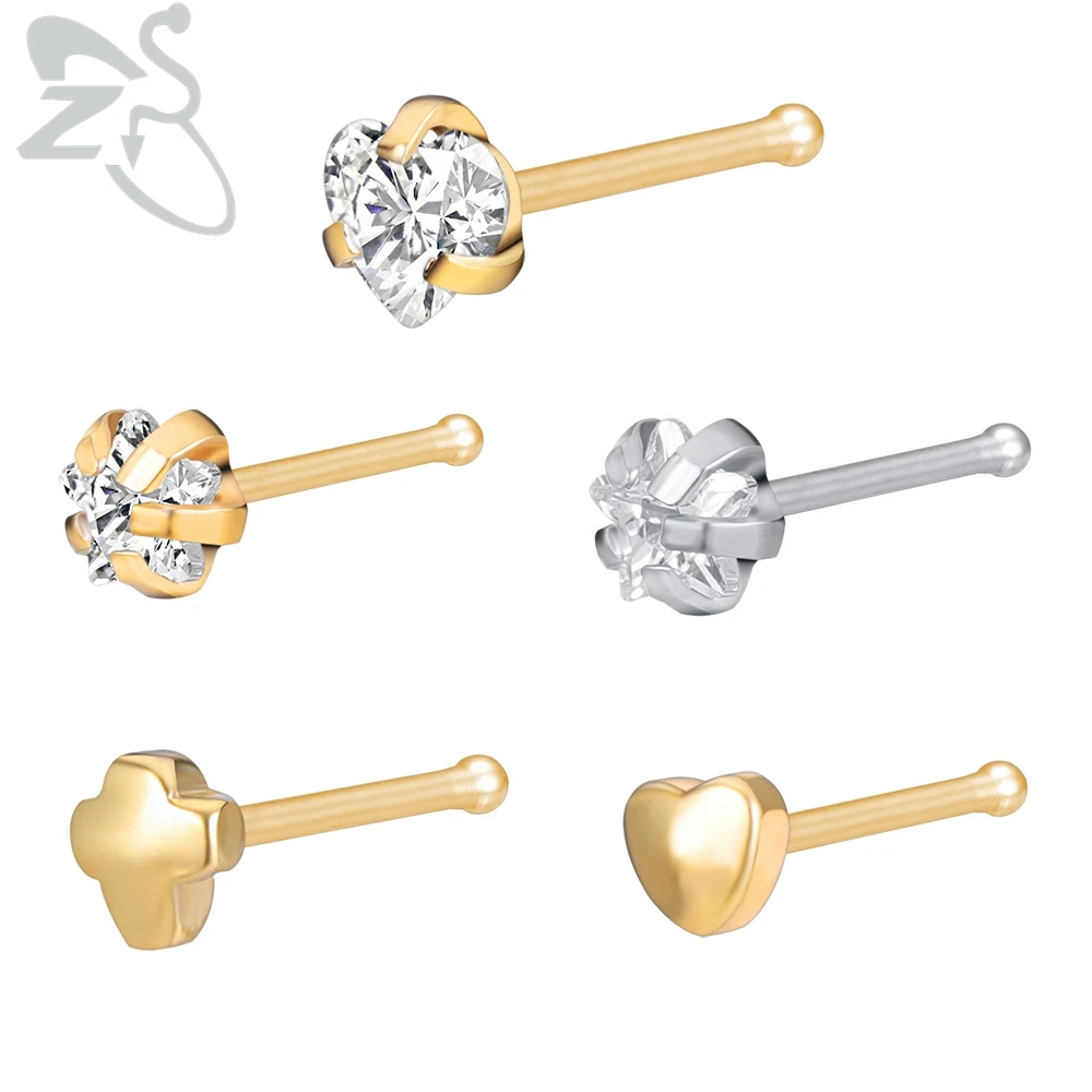 Женские и мужские серьги гвоздики из нержавеющей стали с фианитом|Украшения для