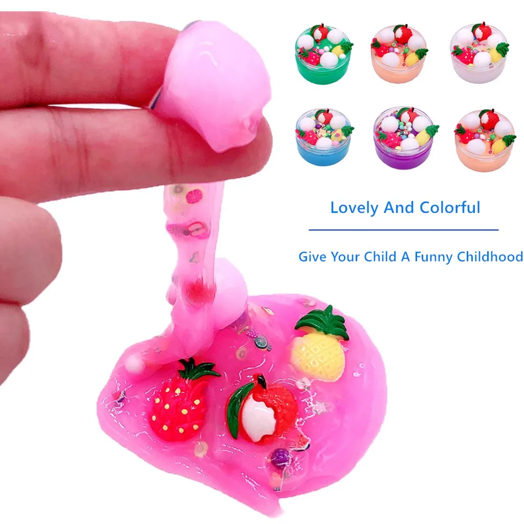 100 мл слизь игрушки Дети цветная Полимерная глина смешивание DIY Хлопок молоко