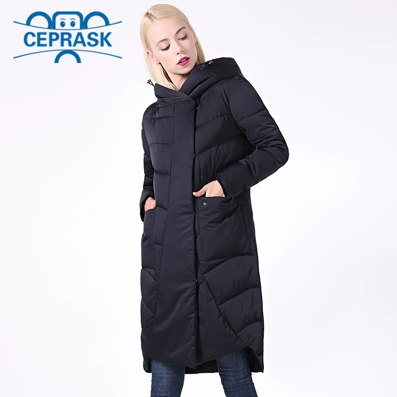 CEPRASK 2020 новая зимняя куртка женская коллекция теплые толстые парки с необычным