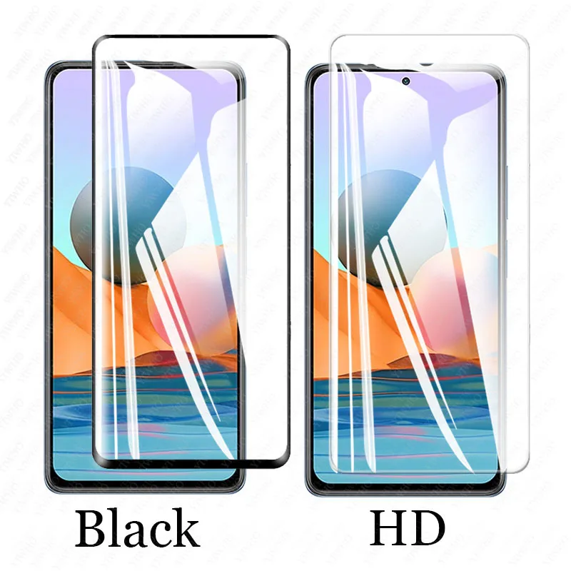 case For Redmi Note 10 glass Screen Protective Film cover Glass on For Xiaomi Redmi Note 10 Pro camera lens Transparent Glass