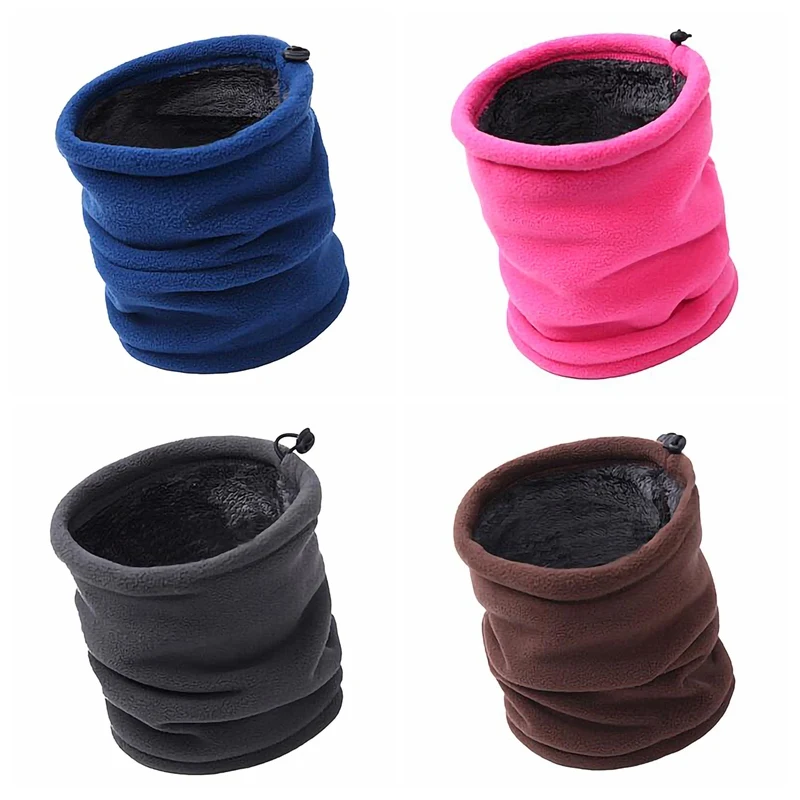 

Unisex Winter Multifunctional FaceThick Mask Neck Warmer Scarves Fleece Inside Cycling Ski Stretchy Neck Gaiter Beanie Hate