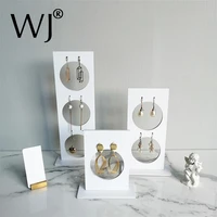vertical acrylic perspex earrings ear studs jewelry shop display rack stand organizer countertop hanging holder photograph case