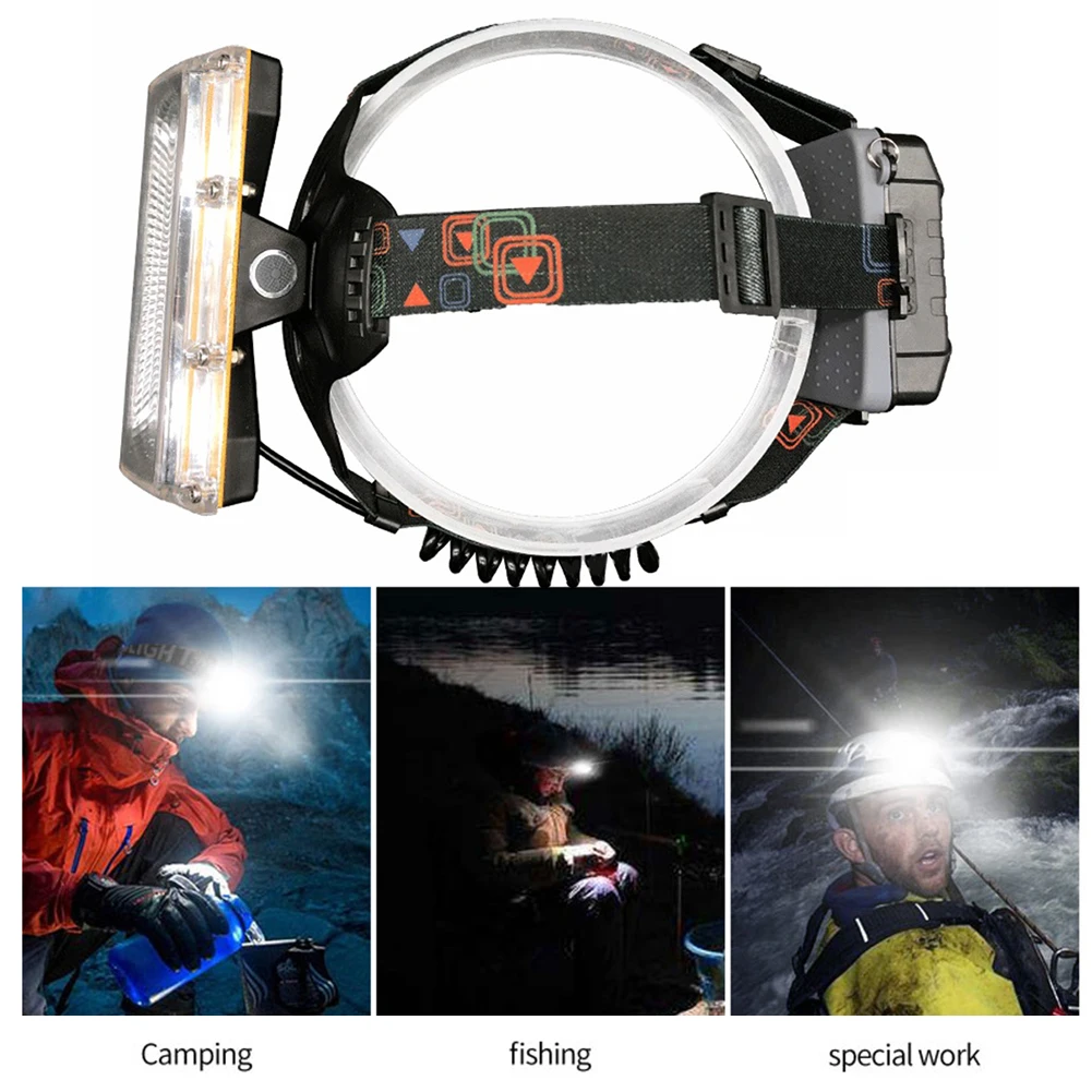 

20W Portable Multi Function Searchlight Headlamp COB Work Light Detachable Headlight for Camping Adventure Warning Torch Lamp