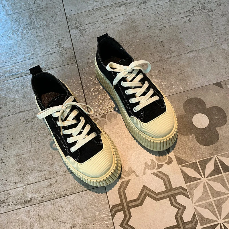 

Women's Shoes Platform Modis Round Toe Casual Female Sneakers Clogs Summer 2021 New Leopard Espadrille Cross Breathable Rubber l