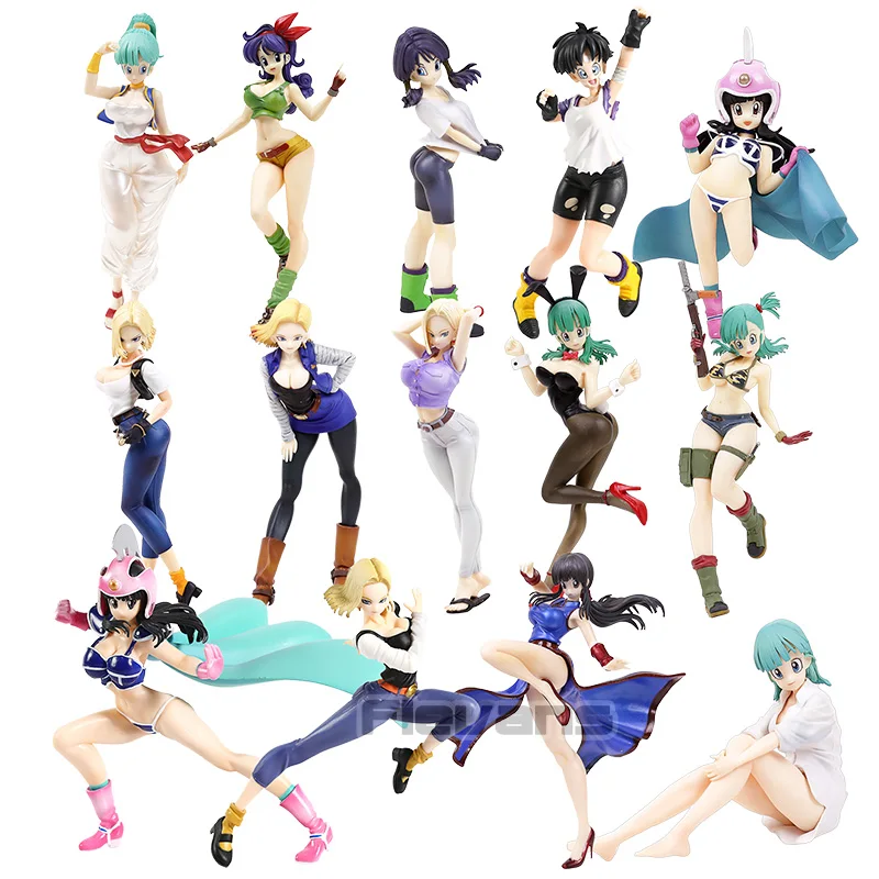 Dragon Ball Z Gals Android № 18 Bulma Lunchi Videl Чичи пикантная фигурка из ПВХ, Коллекционная модель, игрушка
