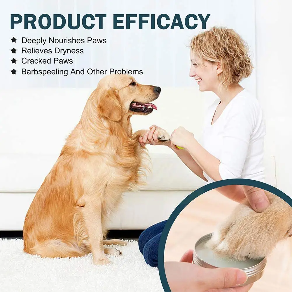 

60g Pet Paw Care Cream Moisturizing Paw Toe Cream Natural Paw Ingredients Dog Protector Nose Pet Soles Supplies Cat D8A0