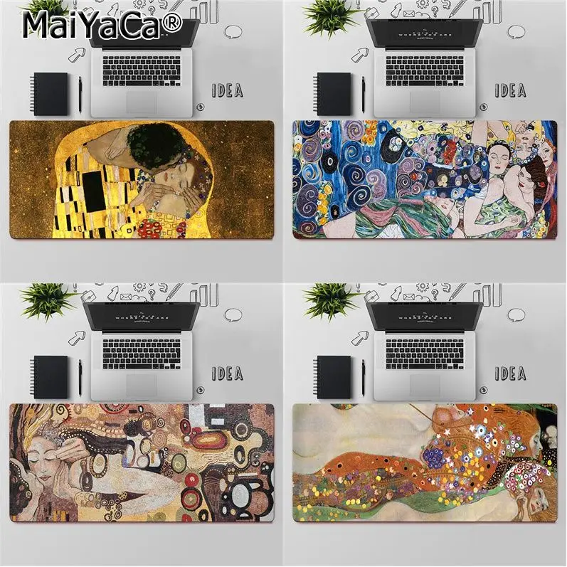 

Maiyaca the kiss Gustav Klimt Gamer Speed Mice Retail Small Rubber Mousepad Free Shipping Large Mouse Pad Keyboards Mat