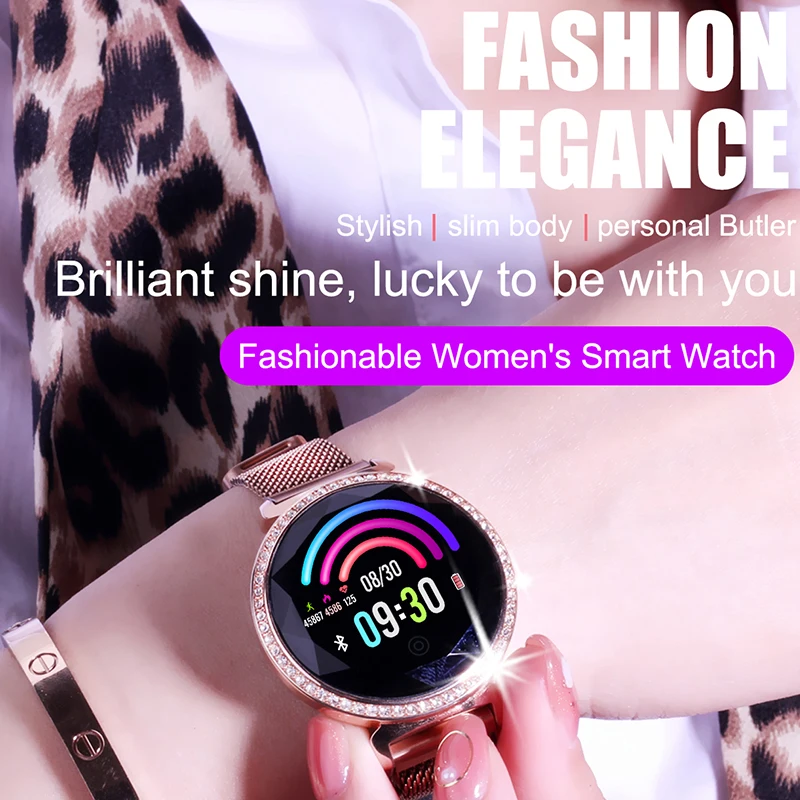

Smart Watch Women Fashion Lady Smart Bracelet Blood Pressure Heart Rate Monitor Fitness Tracker Female Smart Wristband Watch New