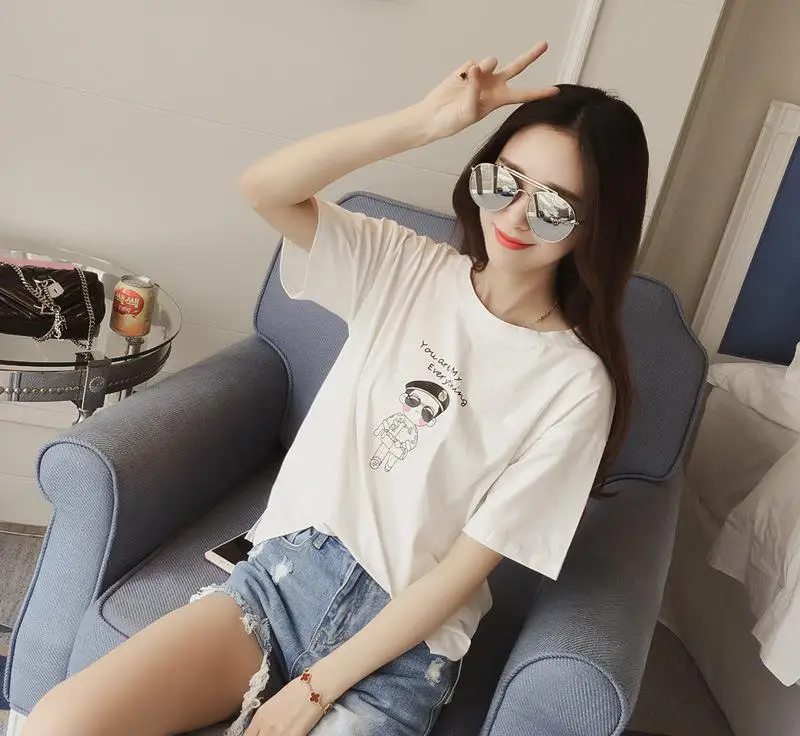 

Summer 2020 short sleeve t shirt Women multi Top Garment