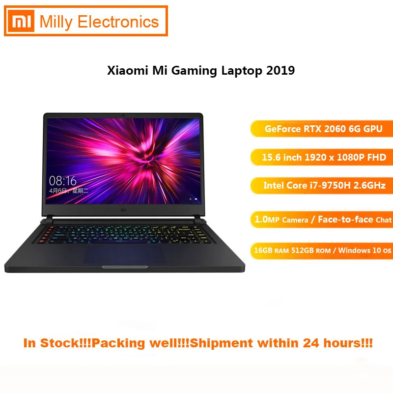 Игровой ноутбук Xiaomi Mi Windows 10 Intel Core i7-2019 H 16 ГБ ОЗУ 9750 Гб SSD HDMI Type -C Bluetooth 512 |