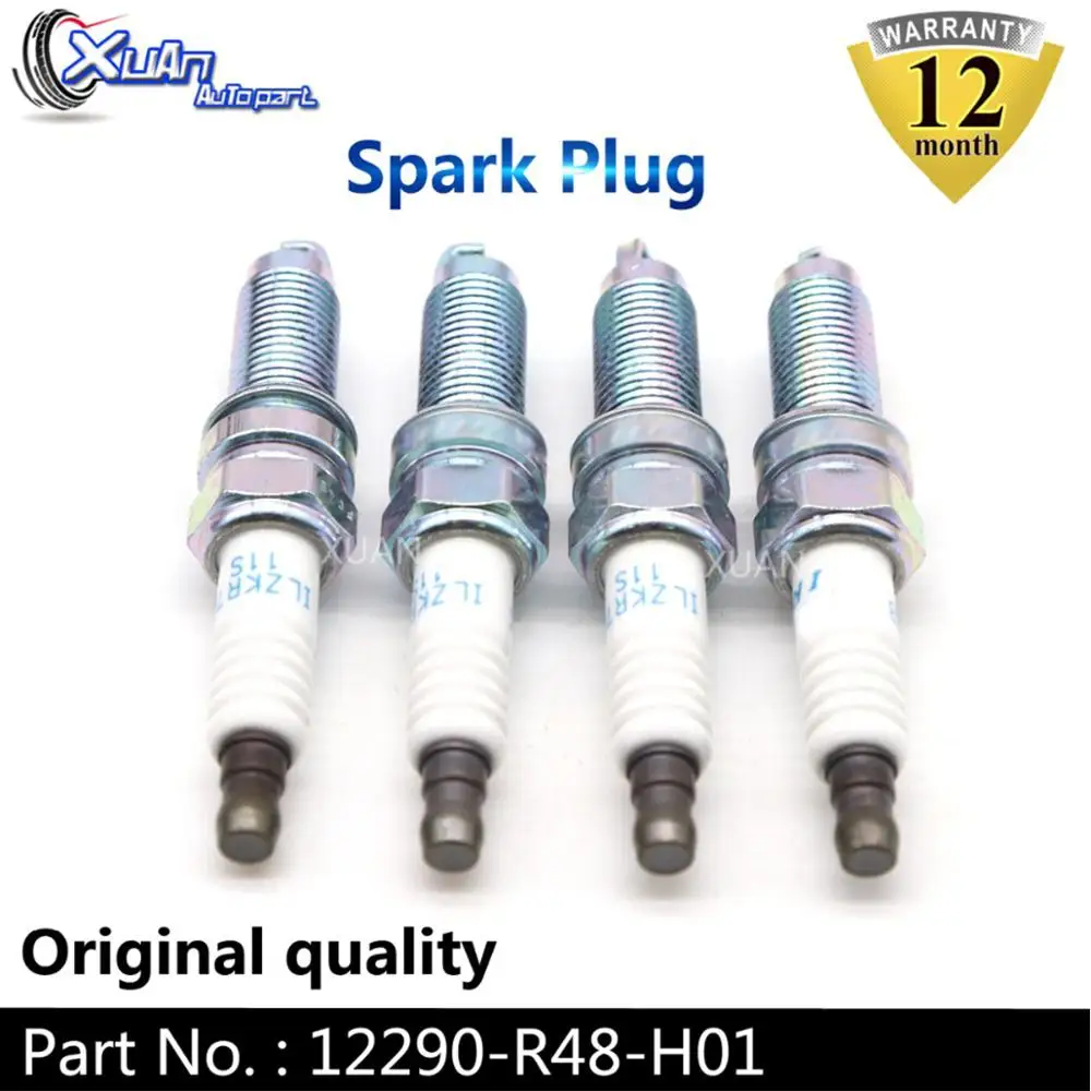 XUAN 4 шт./лот иридиевая Свеча зажигания 12290 R48 H01 для Acura MDX ILX TL TSX ZDX RL Honda Civic Crosstour Accord CR