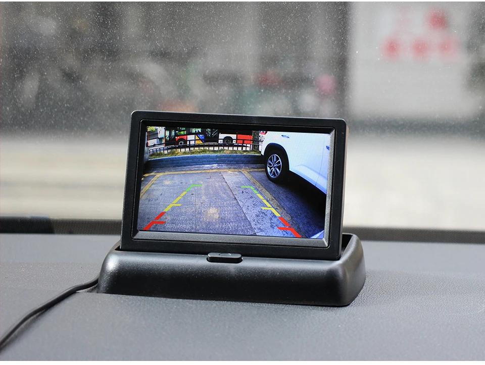 Smartour Автомобильная камера заднего вида 4," Автомобильный монитор TFT lcd парковочная система заднего вида для резервной камеры поддержка VCD DVD обратное изображение