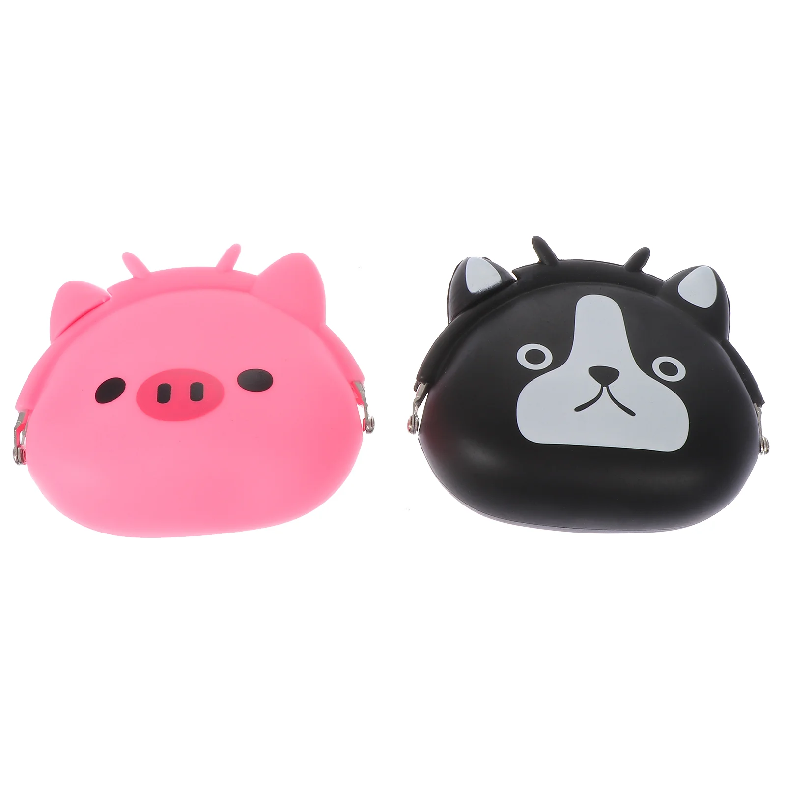 

2Pcs Silicone Coin Wallets Cartoon Purse Lovely Coin Wallets Durable Purse