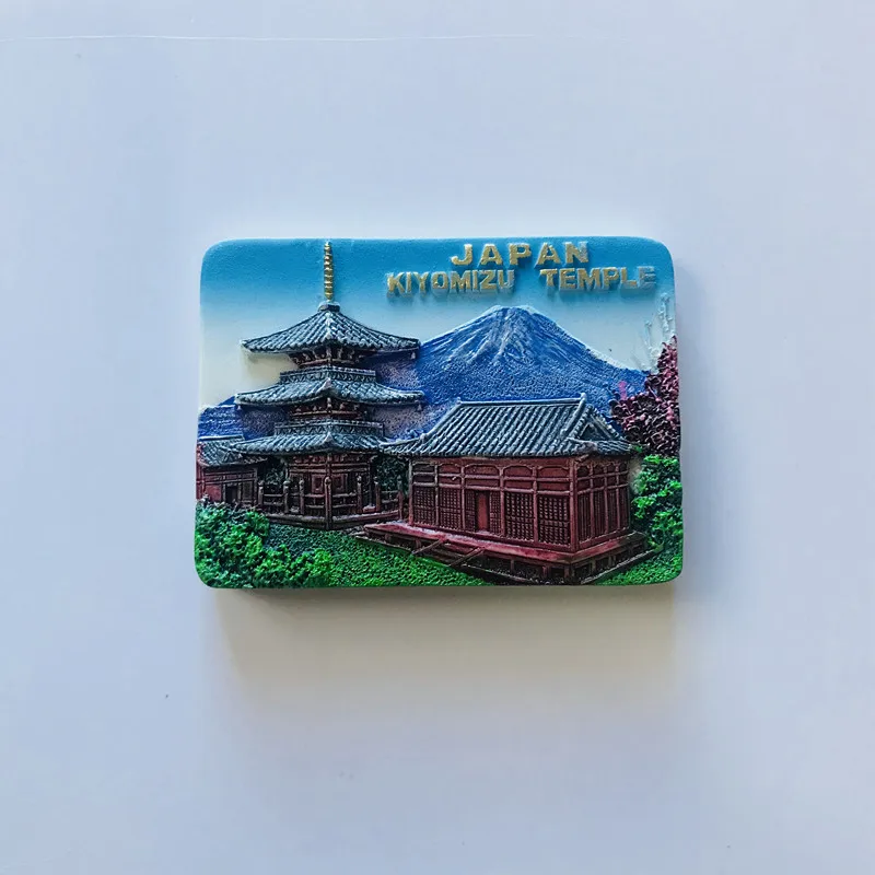 Магниты страны на холодильник Токийский магнит путешествия смолы Mt. Fuji Хоккайдо хладагент наклейки Сувенир Магнитный